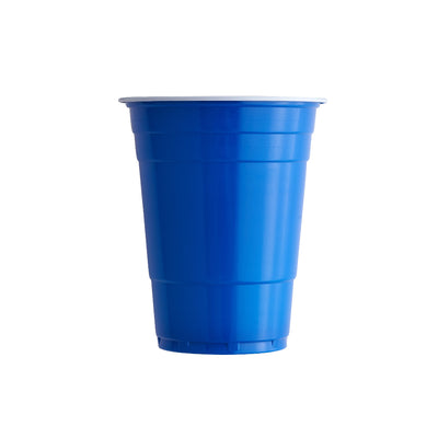 Coloured Disposable Plastic Cup For Party - 16 Oz - Blue - 25 Pcs
