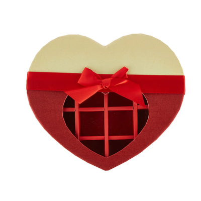 Hotpack Heart Shape 21 Portion Gift Chocolate Box - Red - 22X19X4 Cm