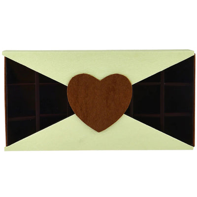 Hotpack Rectangular Shape 18 Portion Gift Chocolate Box - Brown - 24X12.5X4.5 Cm