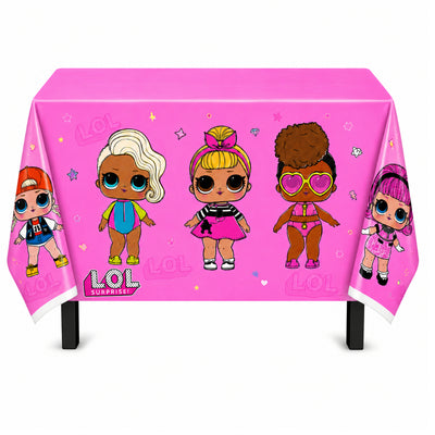 Lol Theme Party Decoration Tableware - Table Cover - 108X180 Cm