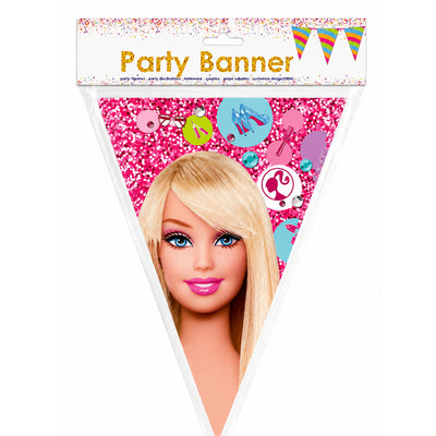 Barbie Theme Party Decoration Flag Banner - 3Mtr