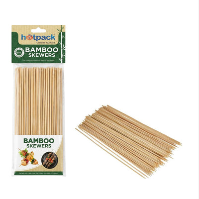 Hotpack Disposable Bamboo Skewers - 15Cm (Pack Of 100Pcs)