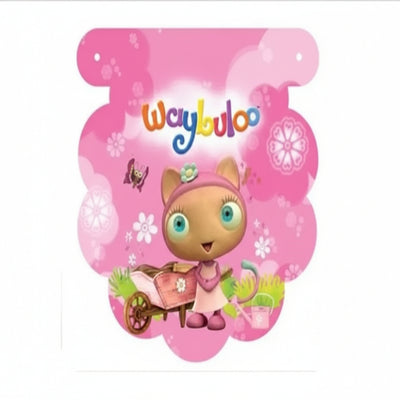 Waybuloo Pink Party Decoration Flag Banner - 3Mtr