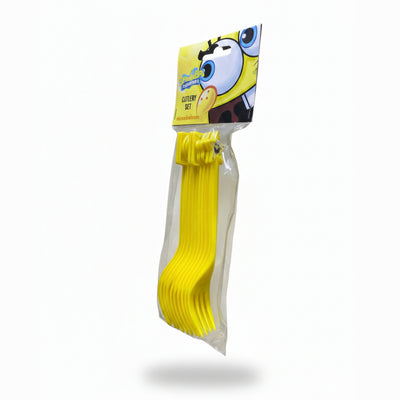 Sponge Bob Y - Plastic Cutlery - Fork 10 Pcs Set