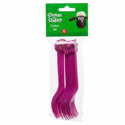 Shaun The Sheep - Plastic Cutlery - Fork 10 Pcs Set