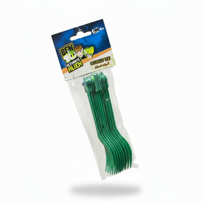 Ben10 U - Plastic Cutlery - Fork 10 Pcs Set