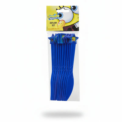 Sponge Bob B - Plastic Cutlery - Knife 10 Pcs Set