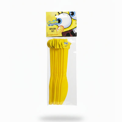Sponge Bob Y - Plastic Cutlery - Knife 10 Pcs Set