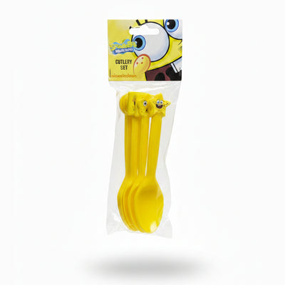 Sponge Bob Y - Plastic Cutlery - Spoon 10 Pcs Set