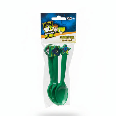 Ben10 U - Plastic Cutlery - Spoon 10 Pcs Set