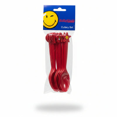 Smiley - Plastic Cutlery - Spoon 10 Pcs Set
