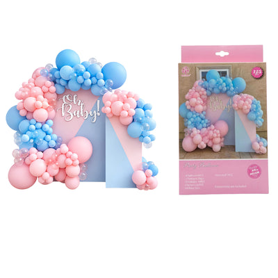 Party Decorative Arch Balloon Kit - Pink And Blue Balloons