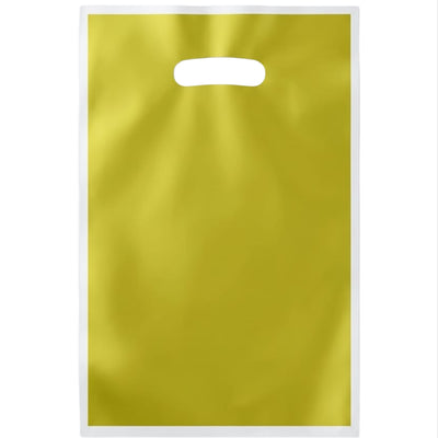 Party Gift Loot Bag Plain - Gold Colour - Pack Of 6 Pcs - 25X16.5 Cm