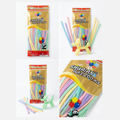 Long And Twisting Balloons For Balloon Animals - Assorted Colours (Pack Of 100Pcs)