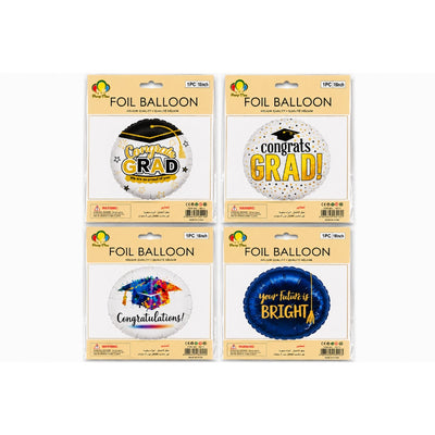 Graduation Foil Balloon - Assorted - 18 Inch - 1 Piece