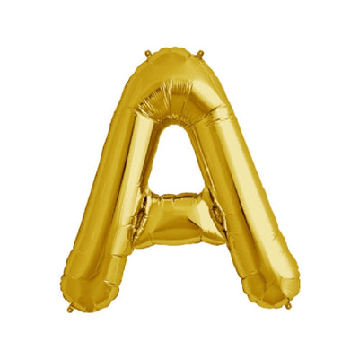 Party Decoration Alphabetic Letter A Foil Balloon - Gold Colour - 40 Inches