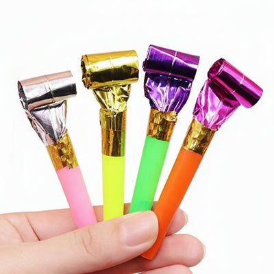 Happy Birthday Party Whistle For Kids - Party Blowers - Pack Of 6 Pcs