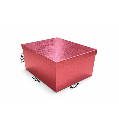 Gift Box Metallic Pink - Small - 12X7X6Cm
