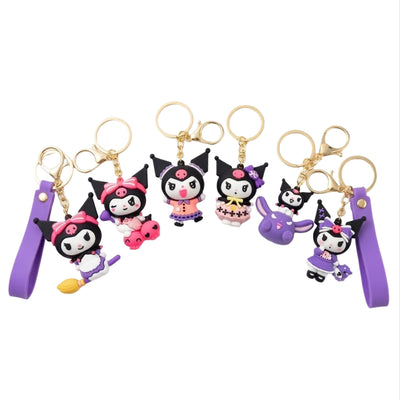 Kuromi Character 3D Sillicone Keychain - Assorted Designs ( 1 Pcs Only )