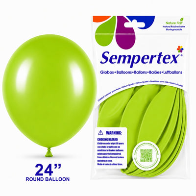 Sempertex Latex Balloons - Lime Green - Pack Of 3 - 24 Inch (Uninflated)