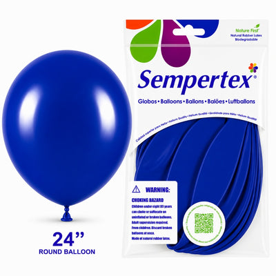 Sempertex Latex Balloons - Royal Blue - Pack Of 3 - 24 Inch (Uninflated)