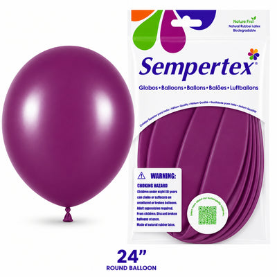Sempertex Latex Balloons - Purple Orchid - Pack Of 3 - 24 Inch (Uninflated)