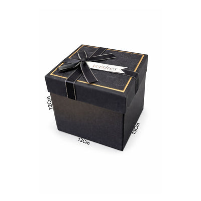 Gift Box Black Colour - 13X12X13Cm