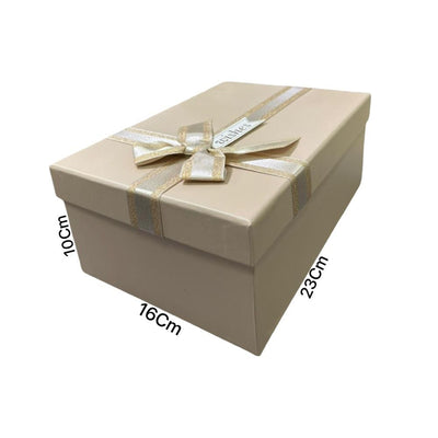 Gift Box Cream Colour - Large - 23X10X16Cm