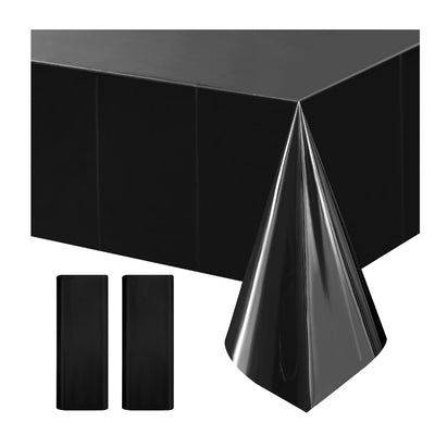 Party Decoration Black Aluminum Foil Tableware - Table Cover - 1.37X1.83 M