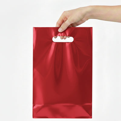 Plain Red Party Loot Bags - 29X16 Cm - Pack Of 10 Pcs