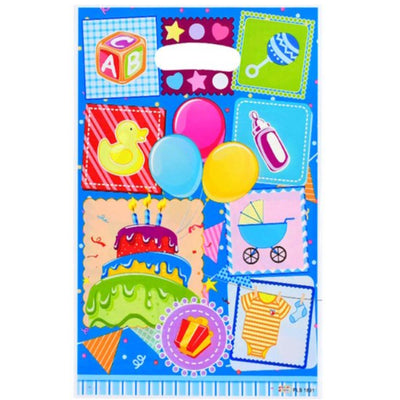Baby Shower Theme Printed Party Loot Bag - 29X16 Cm - Pack Of 10 Pcs