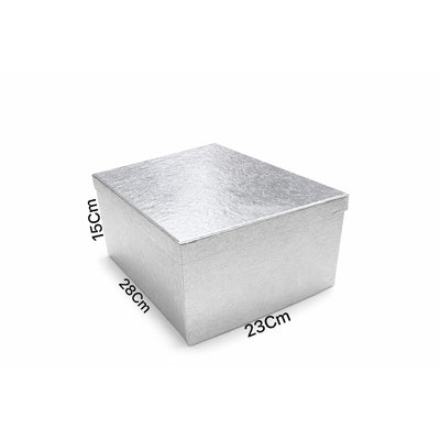 Gift Box Silver Colour - Large -28X15X23Cm