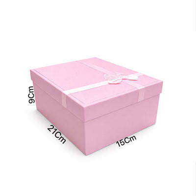 Gift Box Pink Colour - Medium - 21X9X15Cm