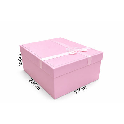 Gift Box Pink Colour - Large - 23X10X17Cm