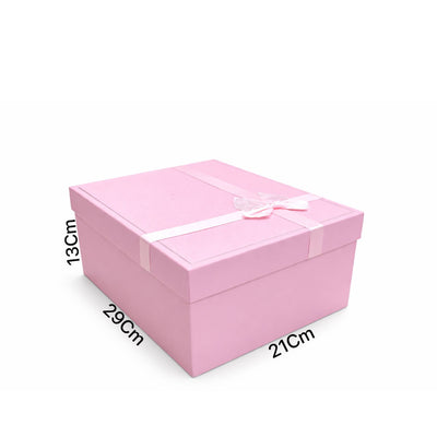 Gift Box Pink Colour - Large - 29X13X21Cm
