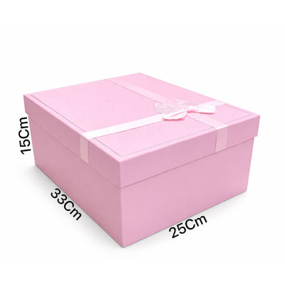 Gift Box Pink Colour - Medium - 33X15X25Cm