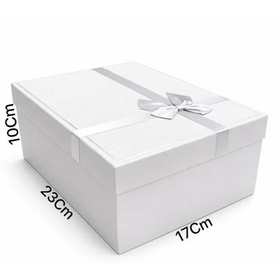 Gift Box Gray Color - Large - 23X10X17Cm