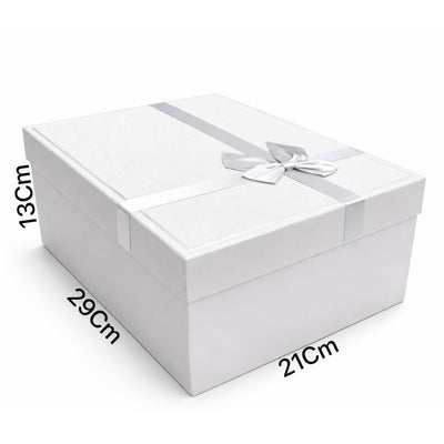 Gift Box Gray Color - Large - 29X13X21Cm