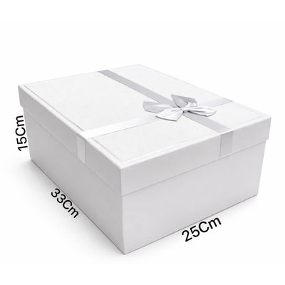 Gift Box Gray Color - Medium - 33X15X25Cm