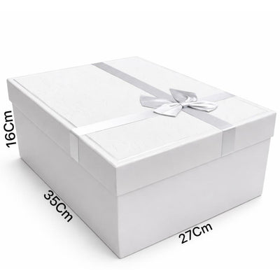 Gift Box Gray Color - Large - 35X16X27Cm