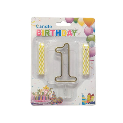 Happy Birthday Party Candle - Number 1