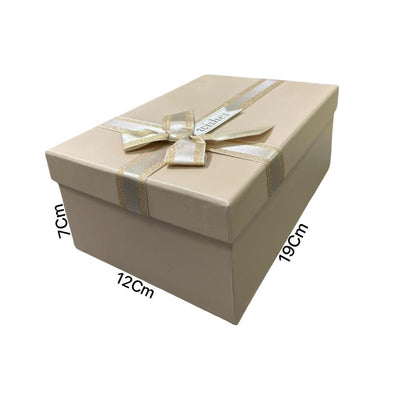 Gift Box Cream Colour - Small - 19X7X12Cm