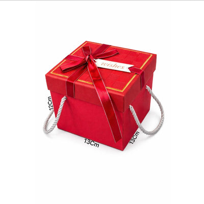 Gift Box Red Colour - 13X12X13Cm
