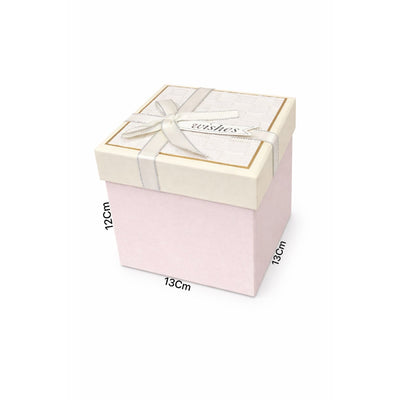 Gift Box Off White Colour - 13X12X13Cm
