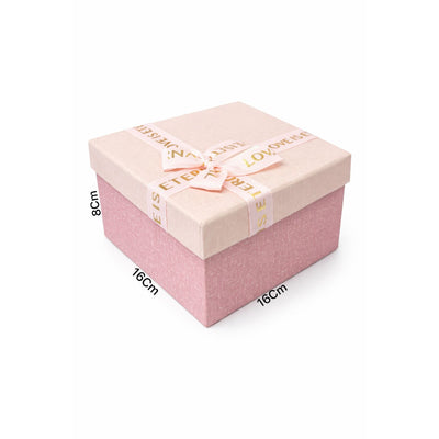 Gift Box Pink Colour - Medium - 16X8X16Cm