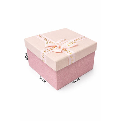 Gift Box Pink Colour - Small - 14X6X14Cm