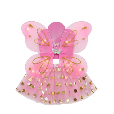 Butterfly Wings Costume Girls Kids - Pink Colour