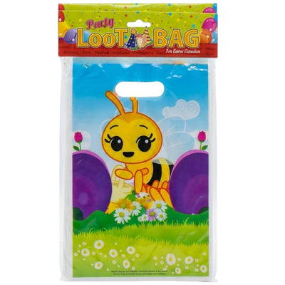 Honey Bee Cartoon Design Party Loot Bag - 29X16 Cm ( Pack Of 10 Pcs )