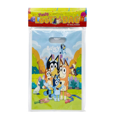 Bluey Cartoon Design Party Loot Bag - 29X16 Cm ( Pack Of 10 Pcs )