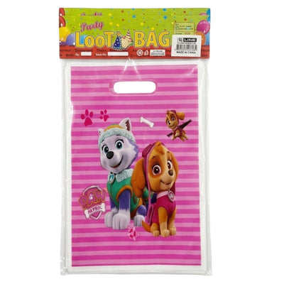 Paw Patrol Design Party Loot Bag - Pink - 29X16 Cm ( Pack Of 10 Pcs )